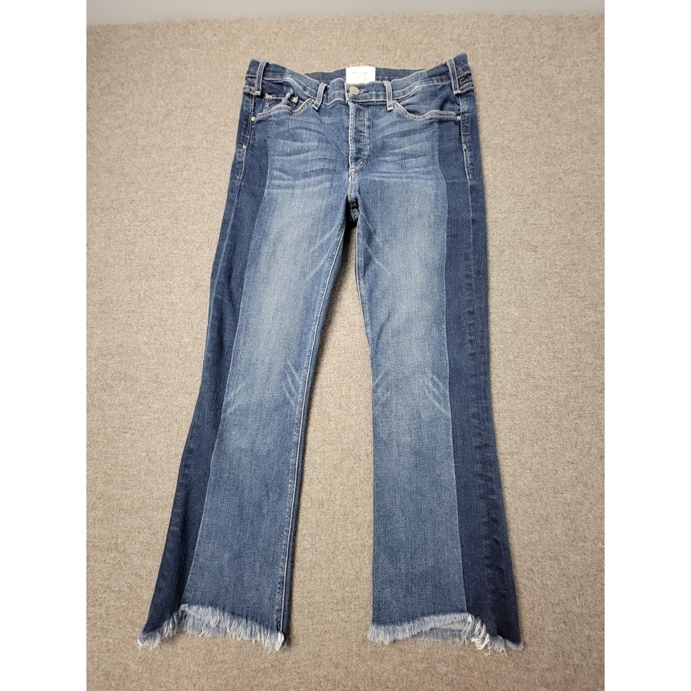 McGuire Denim Two-Tone Blue Wide Leg Jeans